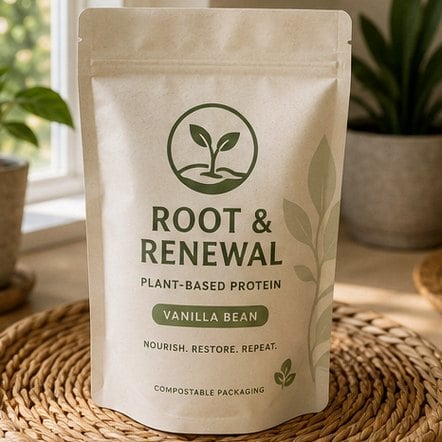 Compostable Eco Pouch with custom branding