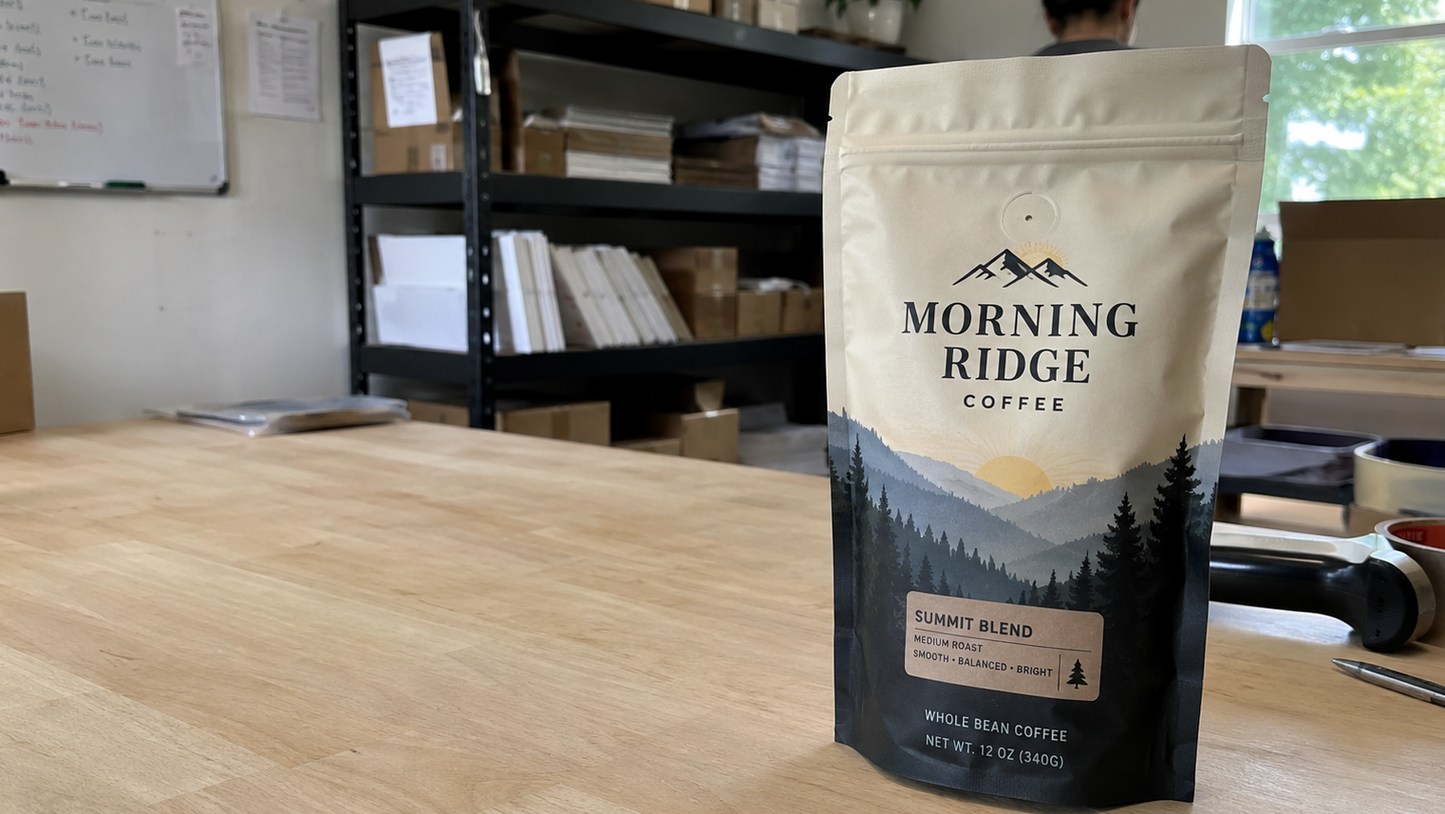 Custom printed stand up pouches with logo