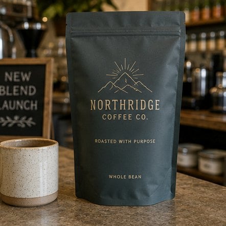 Customized stand up pouches for coffee and tea launches