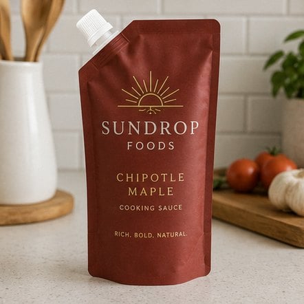 Customized stand up pouches for sauce, juice and liquid formulas