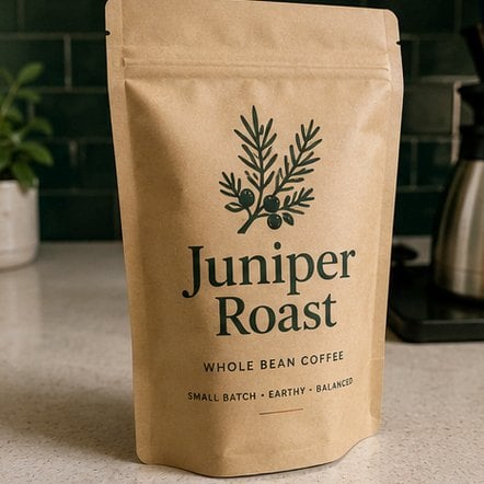 Matte Kraft Pouch with custom branding